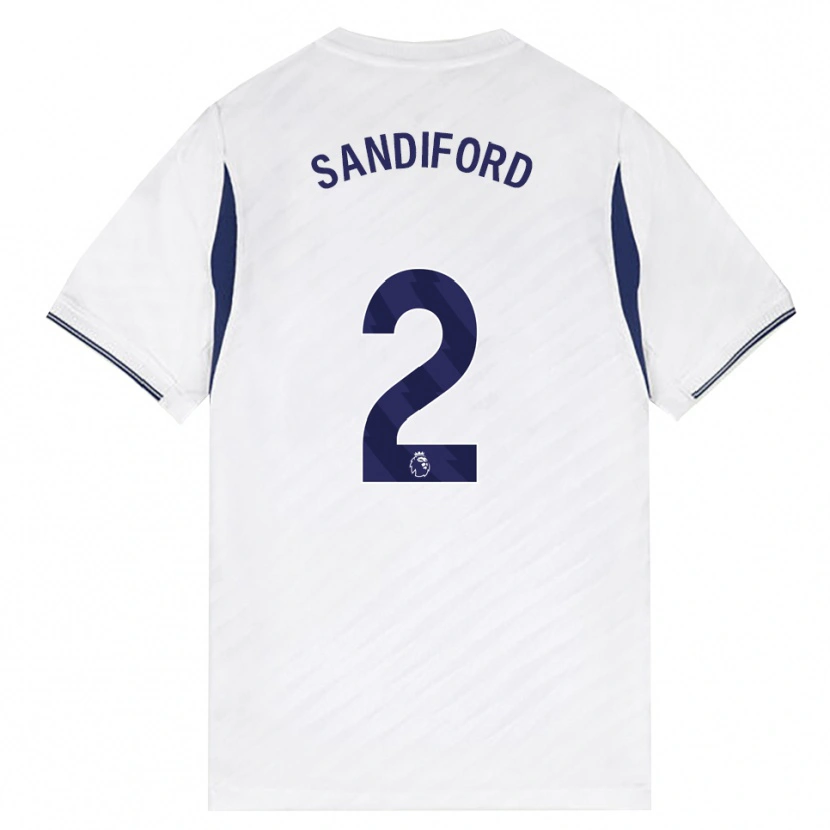 Danxen Uomo Maglia Oscar Sandiford #2 Bianco Rosso Viola Kit Gara Home 2026/27 Maglietta