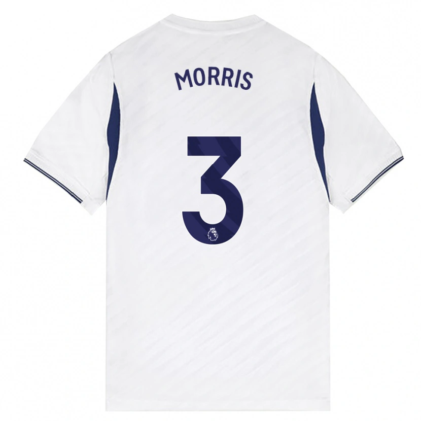 Danxen Uomo Maglia Ella Morris #3 Bianco Rosso Viola Kit Gara Home 2026/27 Maglietta