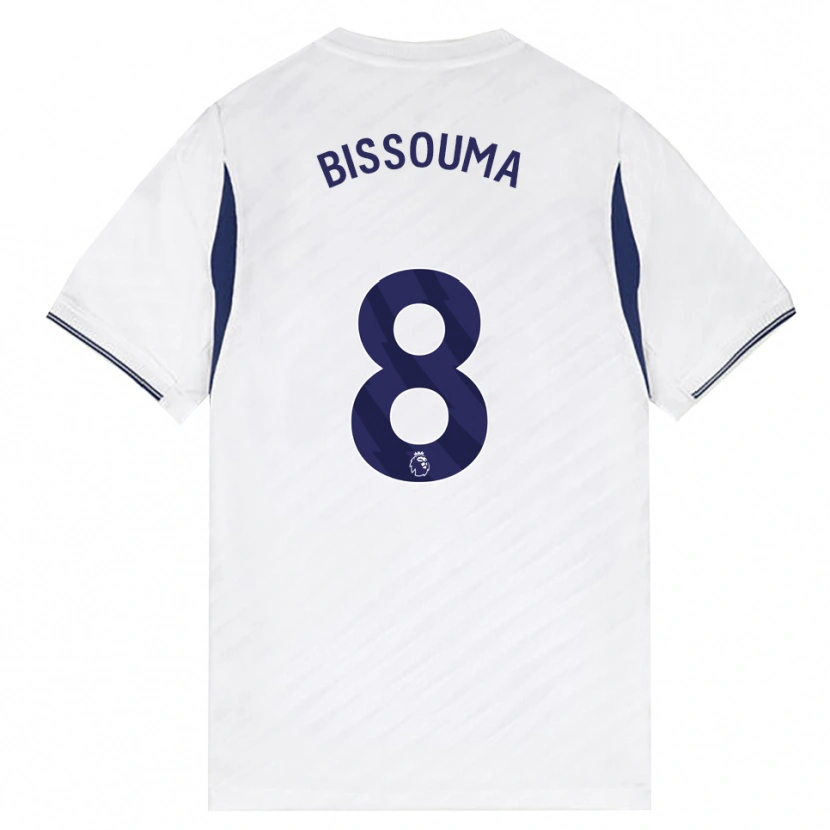 Danxen Uomo Maglia Yves Bissouma #8 Bianco Rosso Viola Kit Gara Home 2026/27 Maglietta