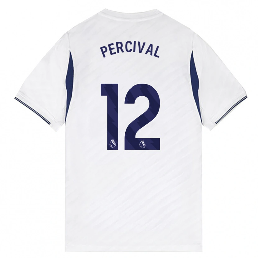 Danxen Uomo Maglia Ria Percival #12 Bianco Rosso Viola Kit Gara Home 2026/27 Maglietta