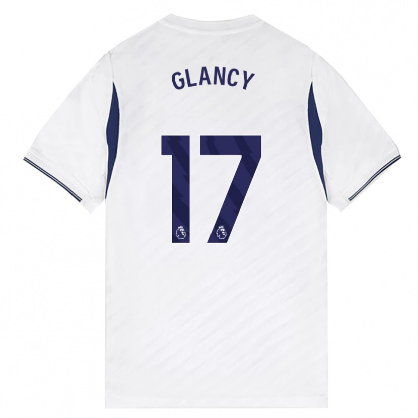 Danxen Uomo Maglia Conall Glancy #17 Bianco Rosso Viola Kit Gara Home 2026/27 Maglietta