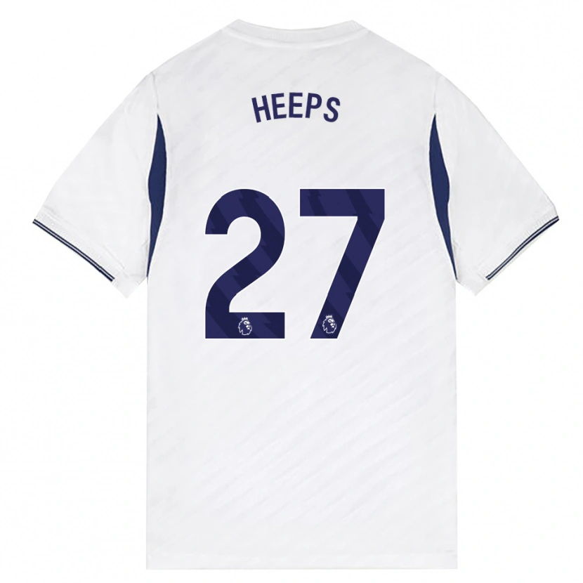 Danxen Uomo Maglia Eleanor Heeps #27 Bianco Rosso Viola Kit Gara Home 2026/27 Maglietta