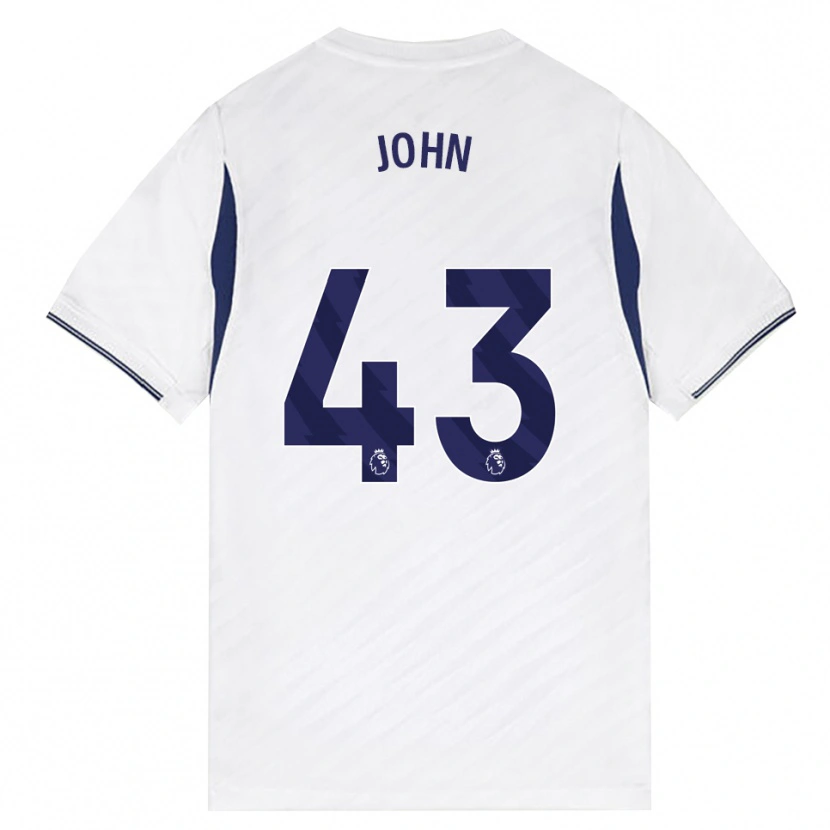 Danxen Uomo Maglia Nile John #43 Bianco Rosso Viola Kit Gara Home 2026/27 Maglietta
