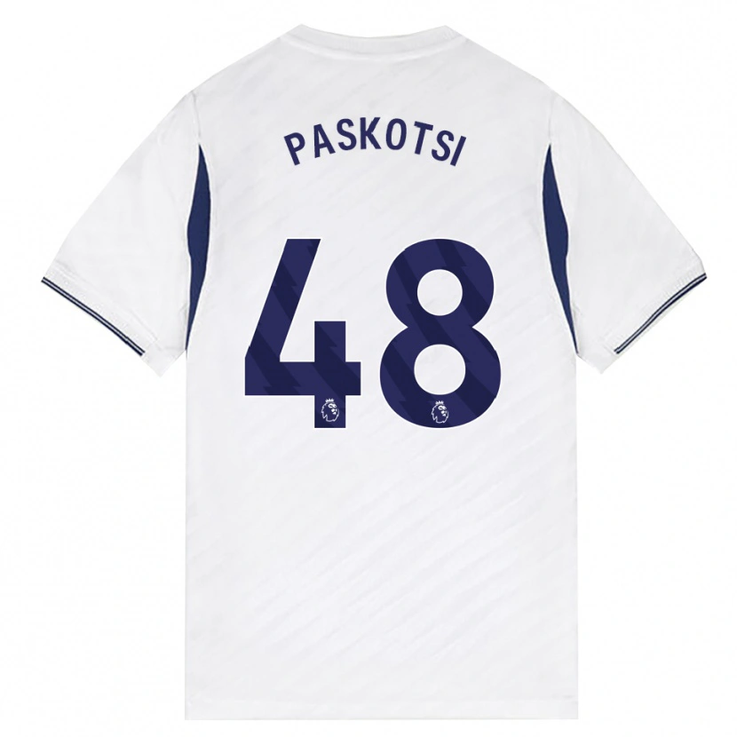Danxen Uomo Maglia Maksim Paskotsi #48 Bianco Rosso Viola Kit Gara Home 2026/27 Maglietta