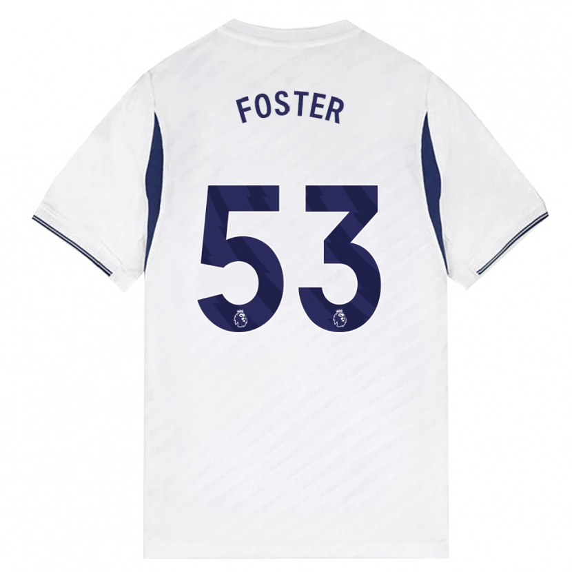 Danxen Uomo Maglia Brooklyn Lyons Foster #53 Bianco Rosso Viola Kit Gara Home 2026/27 Maglietta