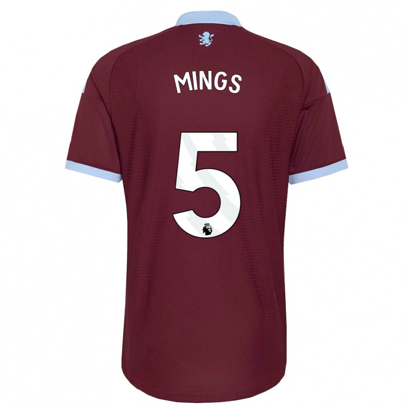 Danxen Uomo Maglia Tyrone Mings #5 Blu Fiordaliso Borgogna Kit Gara Home 2026/27 Maglietta