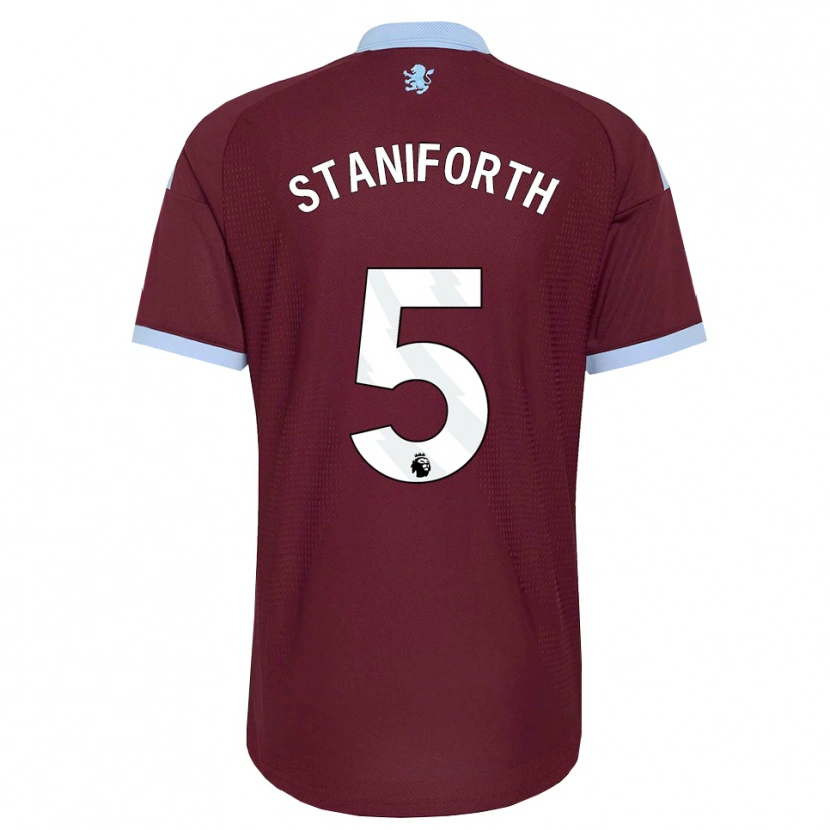 Danxen Uomo Maglia Lucy Staniforth #5 Blu Fiordaliso Borgogna Kit Gara Home 2026/27 Maglietta