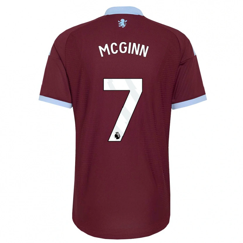 Danxen Uomo Maglia John Mcginn #7 Blu Fiordaliso Borgogna Kit Gara Home 2026/27 Maglietta