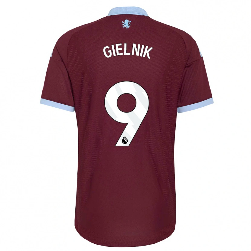Danxen Uomo Maglia Emily Gielnik #9 Blu Fiordaliso Borgogna Kit Gara Home 2026/27 Maglietta