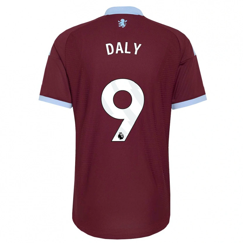 Danxen Uomo Maglia Rachel Daly #9 Blu Fiordaliso Borgogna Kit Gara Home 2026/27 Maglietta