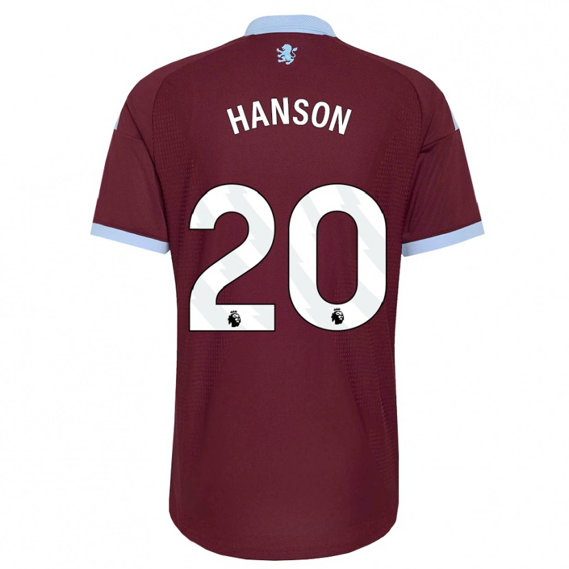 Danxen Uomo Maglia Kirsty Hanson #20 Blu Fiordaliso Borgogna Kit Gara Home 2026/27 Maglietta