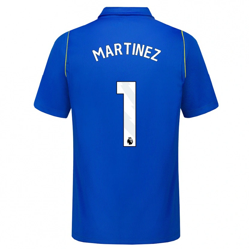 Danxen Uomo Maglia Emiliano Martínez #1 Blu Giallo Kit Gara Home 2026/27 Maglietta