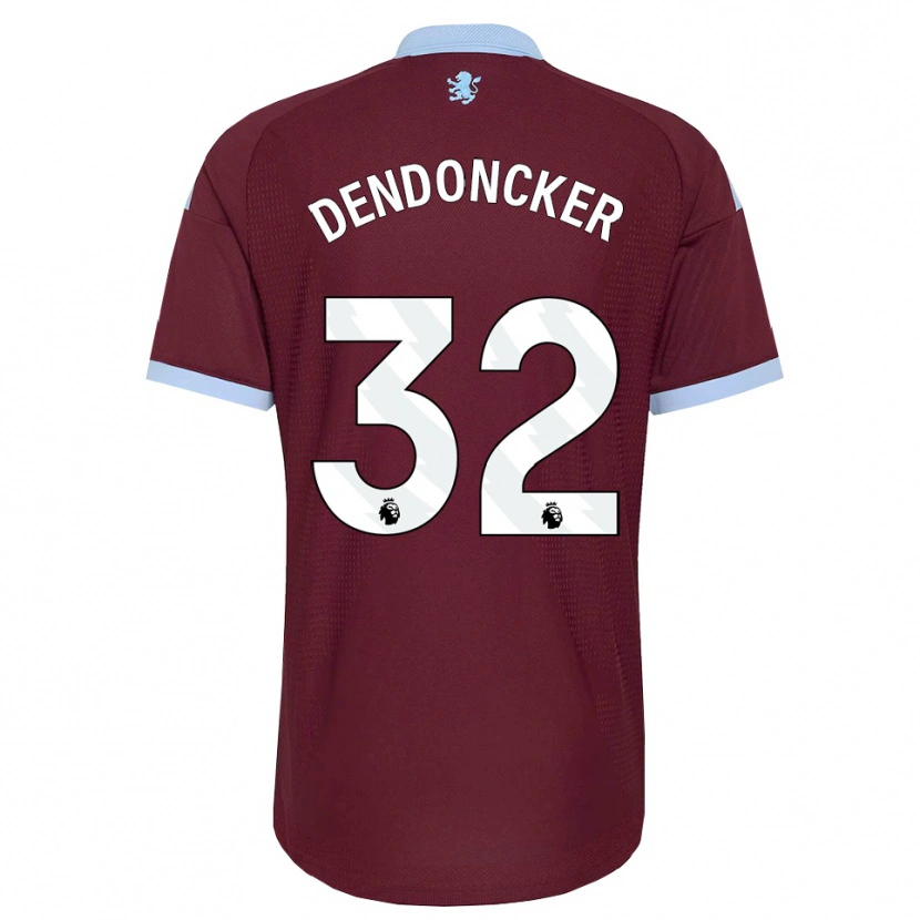 Danxen Uomo Maglia Leander Dendoncker #32 Blu Fiordaliso Borgogna Kit Gara Home 2026/27 Maglietta
