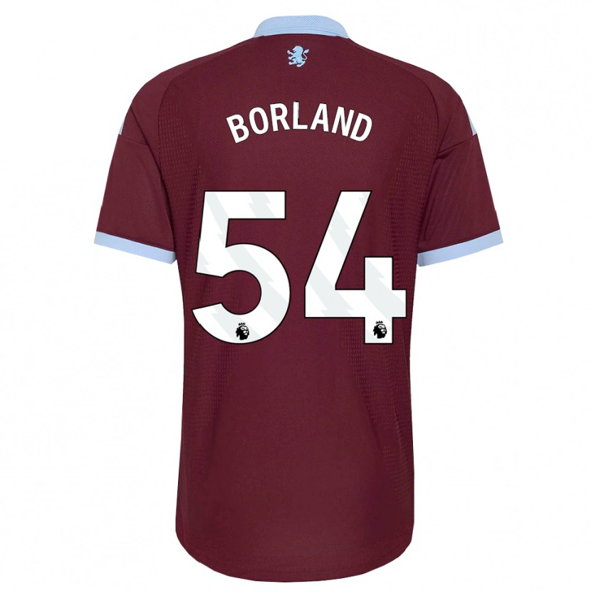 Danxen Uomo Maglia Aidan Borland #54 Blu Fiordaliso Borgogna Kit Gara Home 2026/27 Maglietta