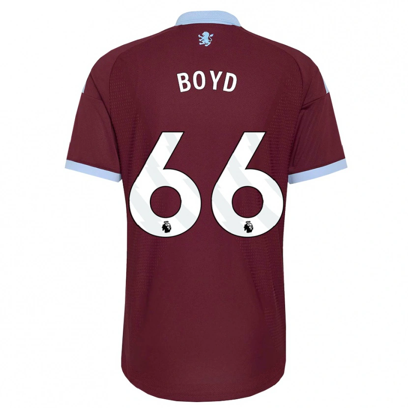 Danxen Uomo Maglia Fletcher Boyd #66 Blu Fiordaliso Borgogna Kit Gara Home 2026/27 Maglietta