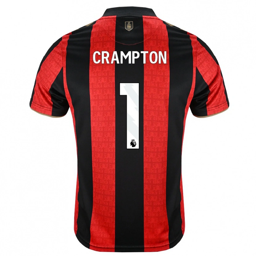 Danxen Uomo Maglia Kai Crampton #1 Oroscuro Rosso Nero Kit Gara Home 2026/27 Maglietta