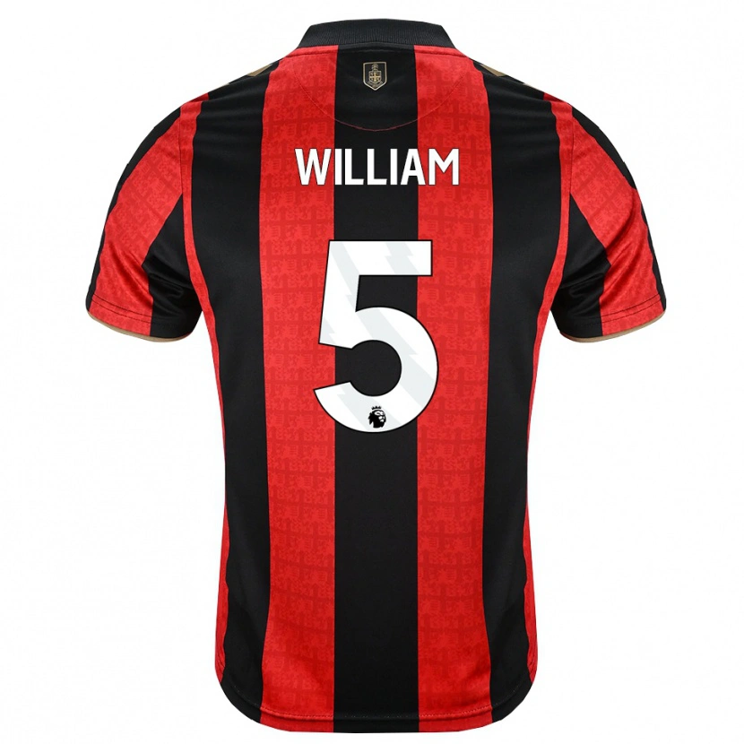 Danxen Uomo Maglia Harold William #5 Oroscuro Rosso Nero Kit Gara Home 2026/27 Maglietta