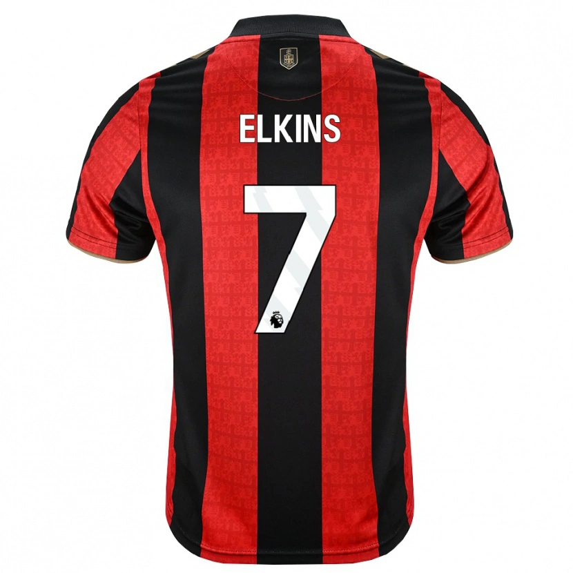 Danxen Uomo Maglia Elle Elkins #7 Oroscuro Rosso Nero Kit Gara Home 2026/27 Maglietta