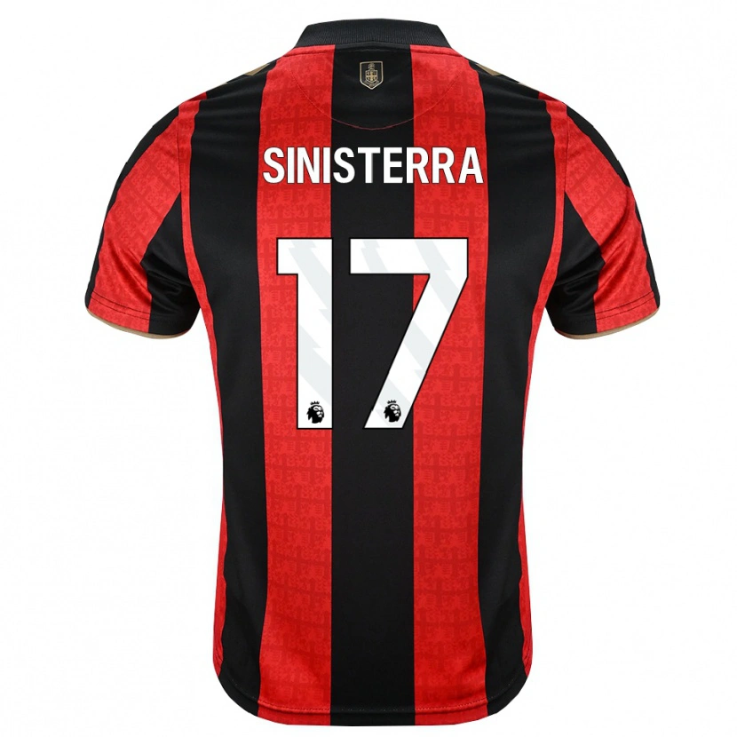 Danxen Uomo Maglia Luis Sinisterra #17 Oroscuro Rosso Nero Kit Gara Home 2026/27 Maglietta