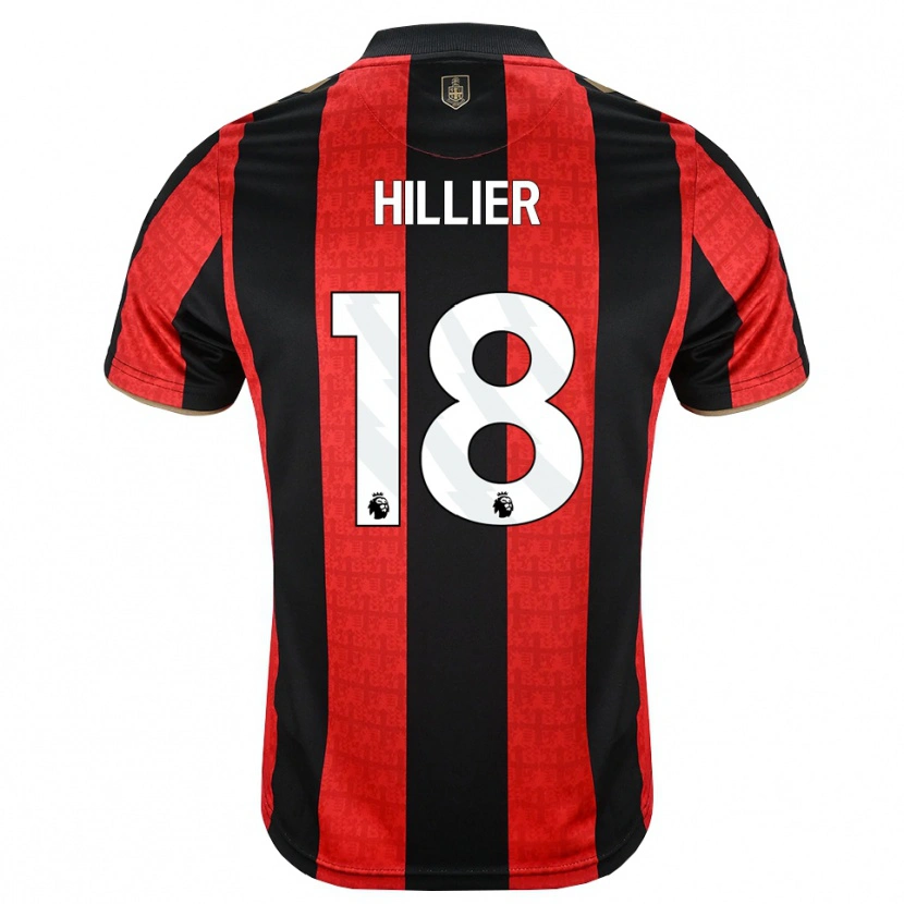 Danxen Uomo Maglia Gemma Hillier #18 Oroscuro Rosso Nero Kit Gara Home 2026/27 Maglietta