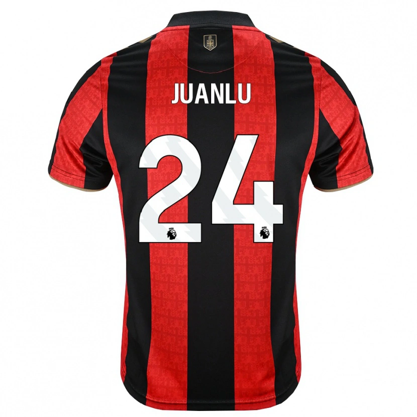 Danxen Uomo Maglia Juanlu Sánchez #24 Oroscuro Rosso Nero Kit Gara Home 2026/27 Maglietta
