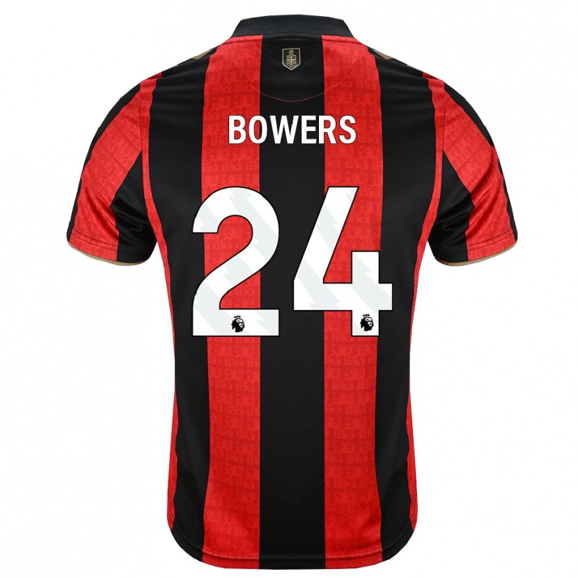 Danxen Uomo Maglia Kelci Bowers #24 Oroscuro Rosso Nero Kit Gara Home 2026/27 Maglietta