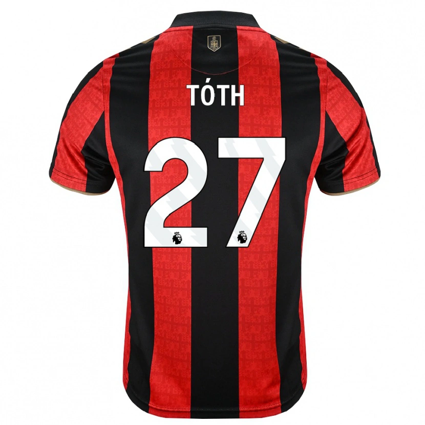 Danxen Uomo Maglia Alex Tóth #27 Oroscuro Rosso Nero Kit Gara Home 2026/27 Maglietta