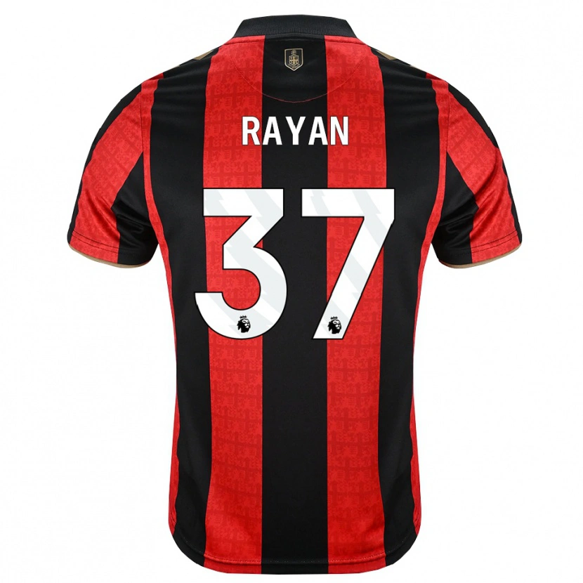 Danxen Uomo Maglia Rayan Vitor Simplício Rocha #37 Oroscuro Rosso Nero Kit Gara Home 2026/27 Maglietta