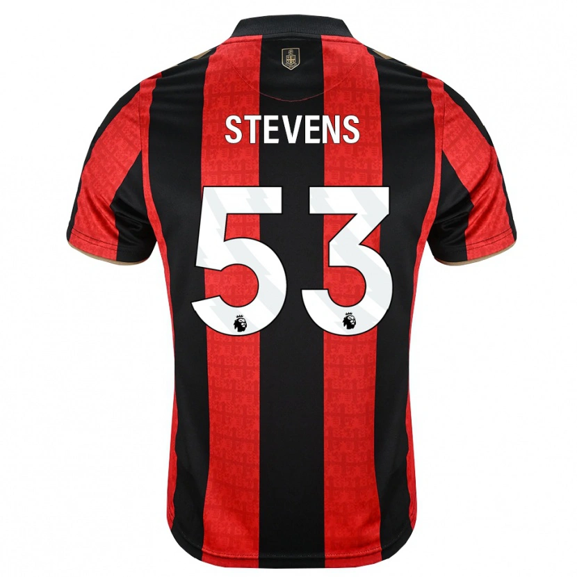 Danxen Uomo Maglia Charlie Stevens #53 Oroscuro Rosso Nero Kit Gara Home 2026/27 Maglietta