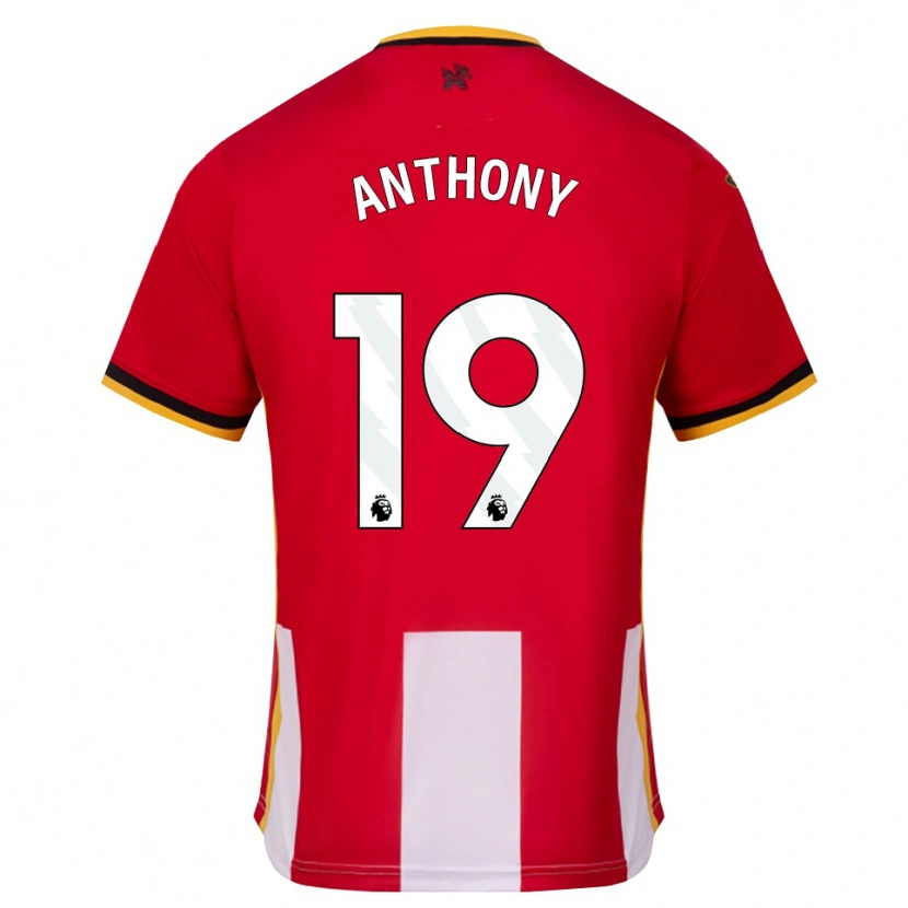 Danxen Uomo Maglia Jaidon Anthony #19 Giallo Nero Rosso Kit Gara Home 2026/27 Maglietta