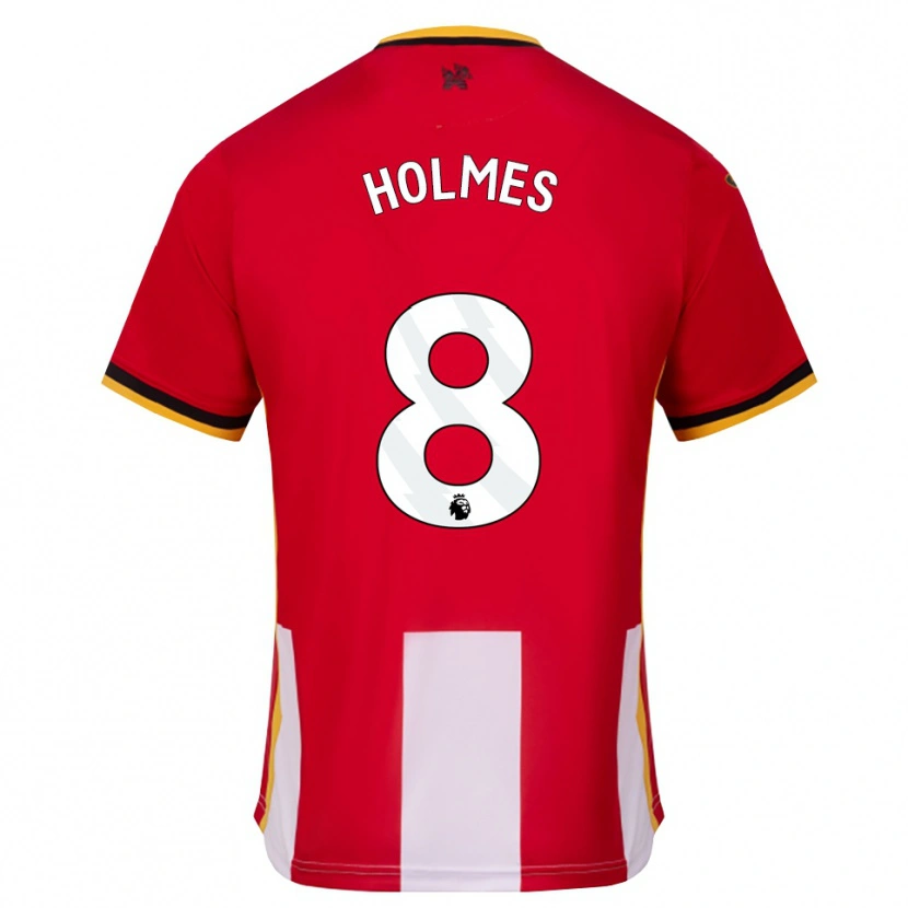 Danxen Uomo Maglia Mollie Holmes #8 Giallo Nero Rosso Kit Gara Home 2026/27 Maglietta