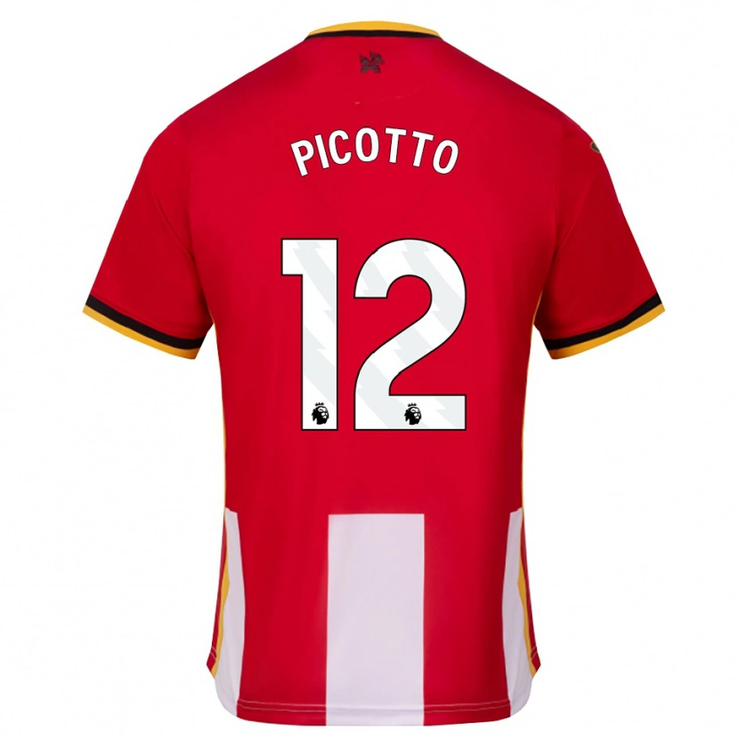 Danxen Uomo Maglia Luca Picotto #12 Giallo Nero Rosso Kit Gara Home 2026/27 Maglietta