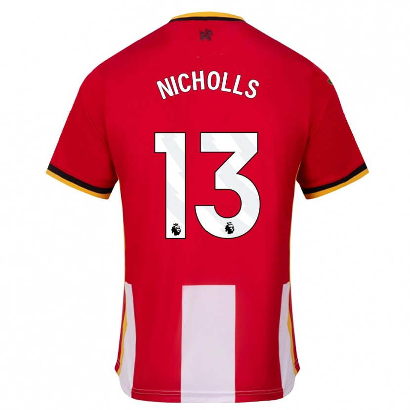 Danxen Uomo Maglia Layton Nicholls #13 Giallo Nero Rosso Kit Gara Home 2026/27 Maglietta