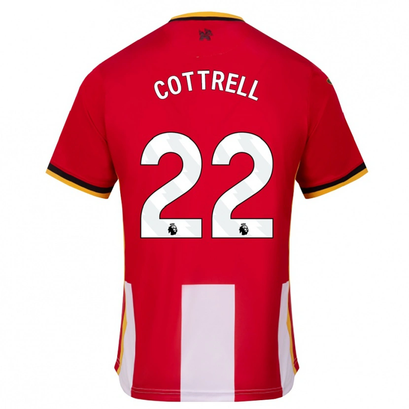 Danxen Uomo Maglia Eleonora Cottrell #22 Giallo Nero Rosso Kit Gara Home 2026/27 Maglietta