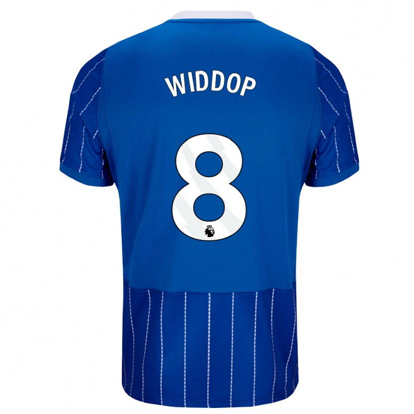 Danxen Uomo Maglia Fraser Widdop #8 Blu Medio Bianco Kit Gara Home 2026/27 Maglietta