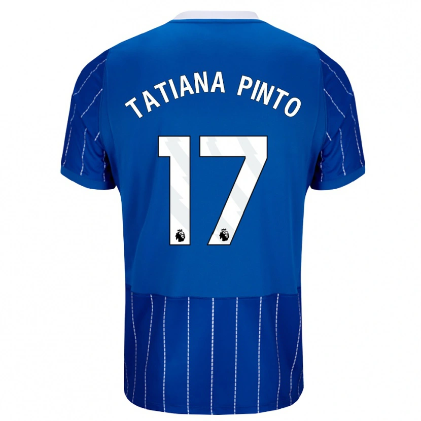 Danxen Uomo Maglia Tatiana Vanessa Ferreira Pinto #17 Blu Medio Bianco Kit Gara Home 2026/27 Maglietta