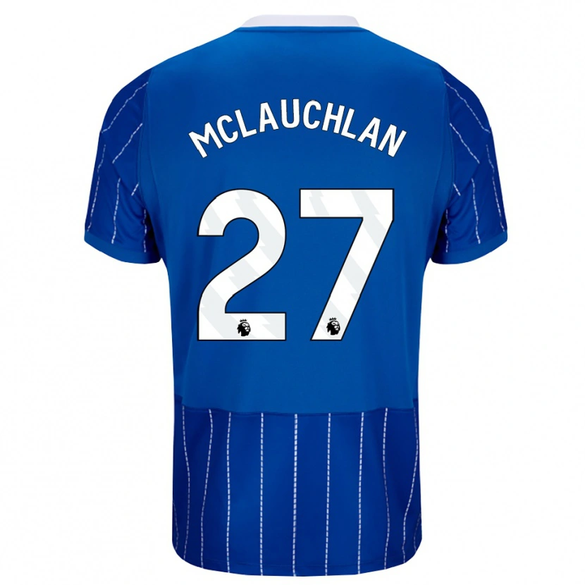 Danxen Uomo Maglia Rachel Mclauchlan #27 Blu Medio Bianco Kit Gara Home 2026/27 Maglietta
