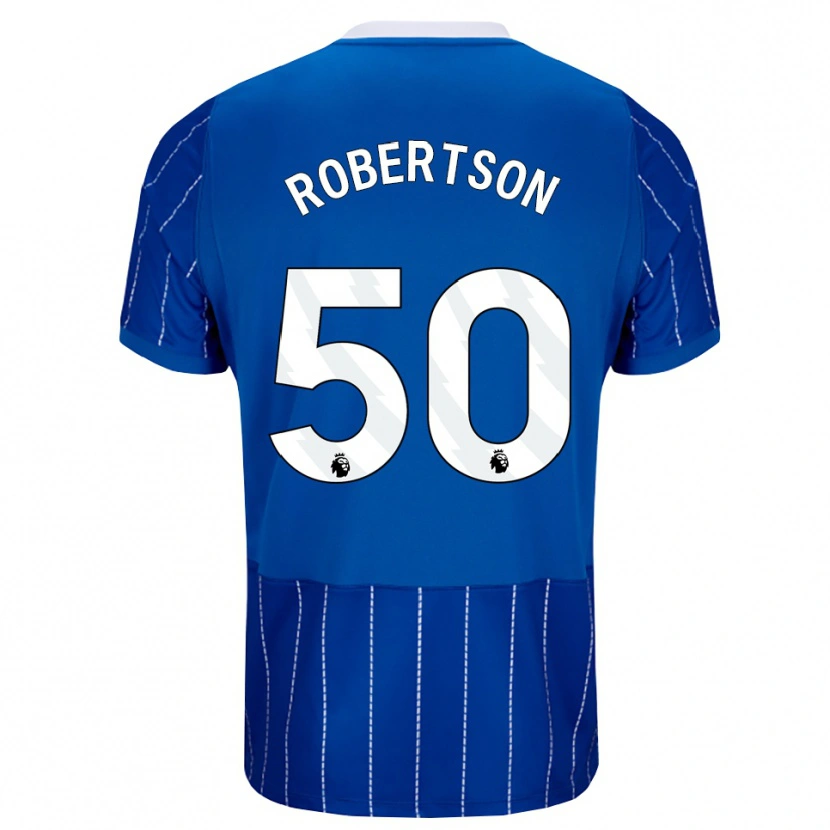Danxen Uomo Maglia Josh Robertson #50 Blu Medio Bianco Kit Gara Home 2026/27 Maglietta