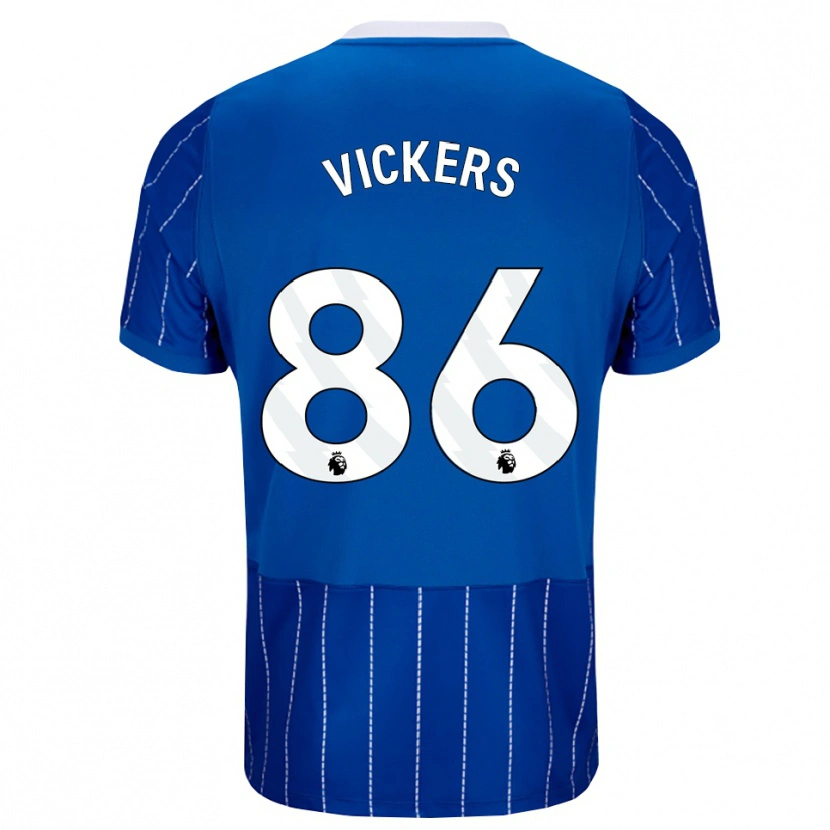Danxen Uomo Maglia Jacob Vickers #86 Blu Medio Bianco Kit Gara Home 2026/27 Maglietta