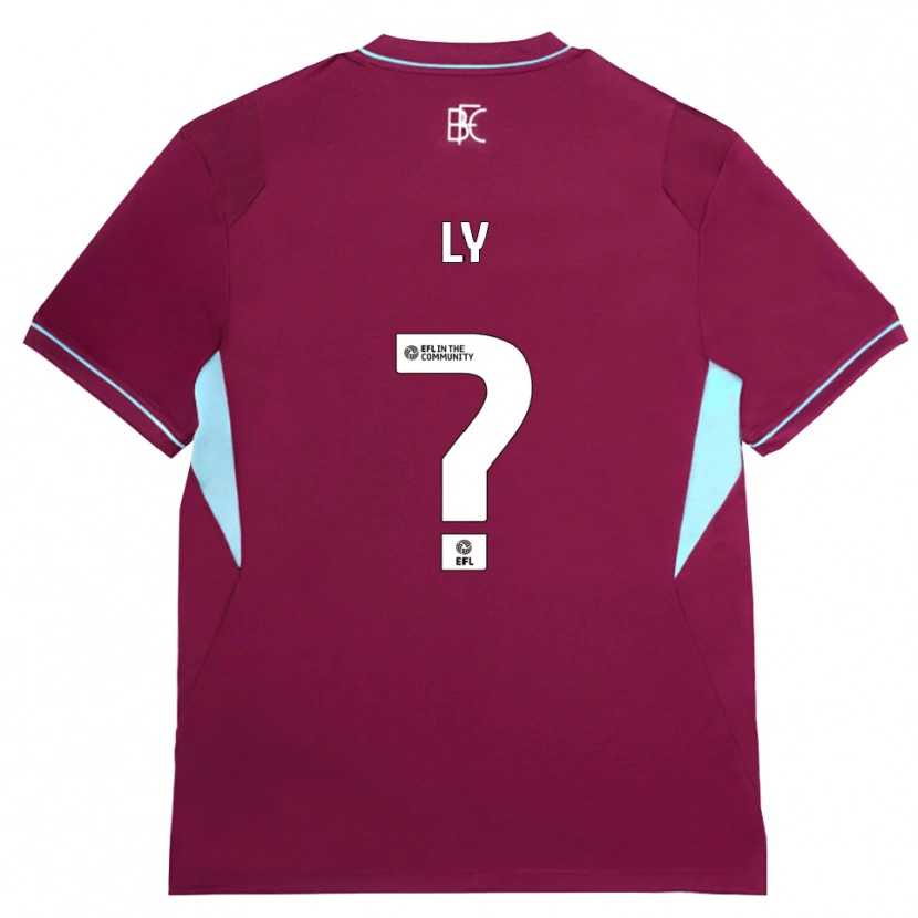 Danxen Uomo Maglia Brandon Ly #0 Borgogna Verde Kit Gara Home 2026/27 Maglietta