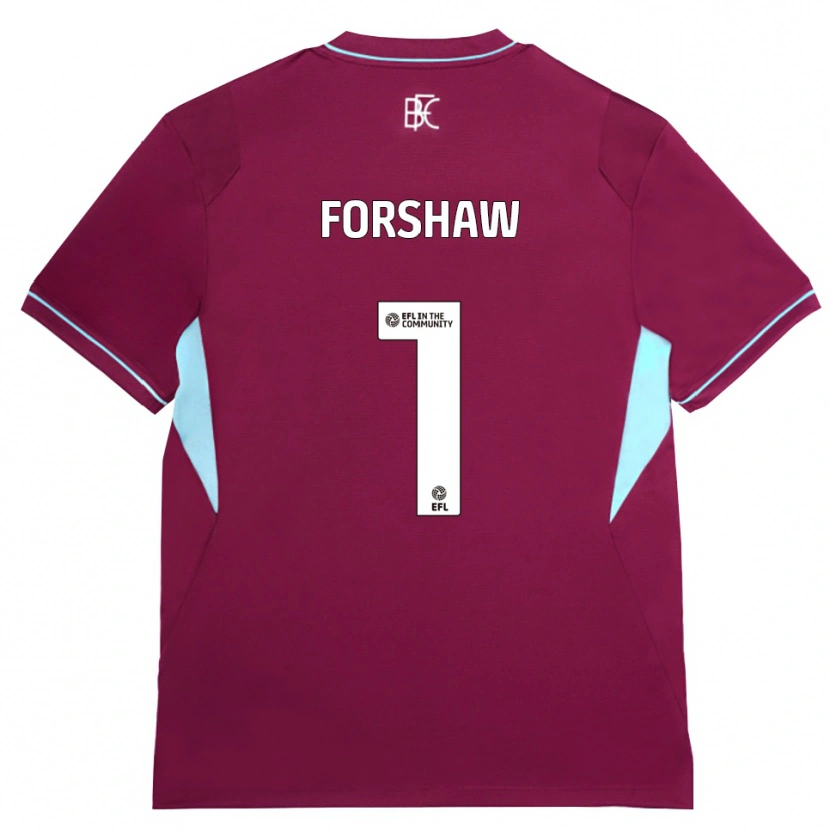 Danxen Uomo Maglia Lewis Forshaw #1 Borgogna Verde Kit Gara Home 2026/27 Maglietta