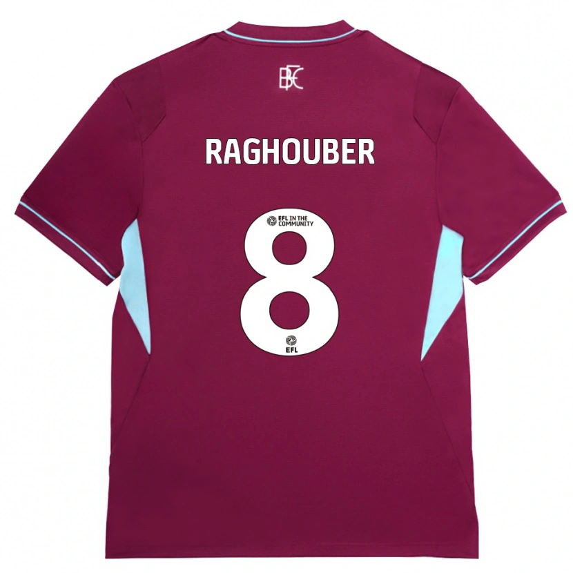 Danxen Uomo Maglia Ugo Raghouber #8 Borgogna Verde Kit Gara Home 2026/27 Maglietta