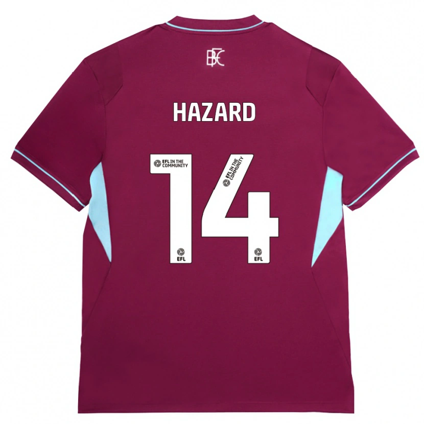 Danxen Uomo Maglia Amelia Hazard #14 Borgogna Verde Kit Gara Home 2026/27 Maglietta