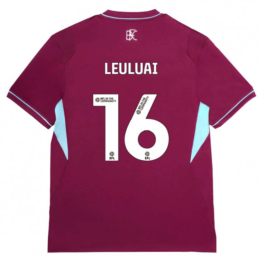 Danxen Uomo Maglia Marley Leuluai #16 Borgogna Verde Kit Gara Home 2026/27 Maglietta