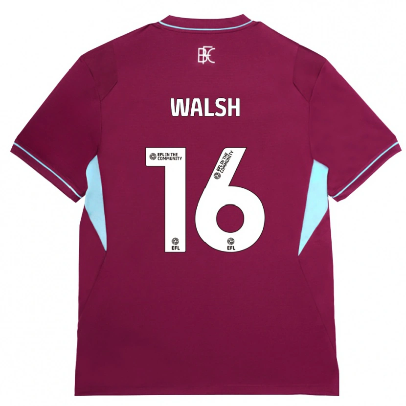 Danxen Uomo Maglia Lucy Walsh #16 Borgogna Verde Kit Gara Home 2026/27 Maglietta