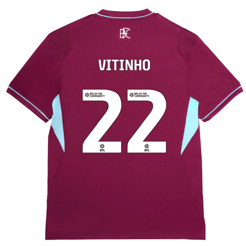 Danxen Uomo Maglia Vitinho #22 Borgogna Verde Kit Gara Home 2026/27 Maglietta