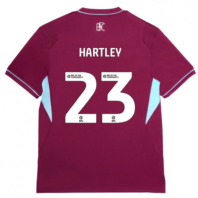 Danxen Uomo Maglia Naomi Hartley #23 Borgogna Verde Kit Gara Home 2026/27 Maglietta