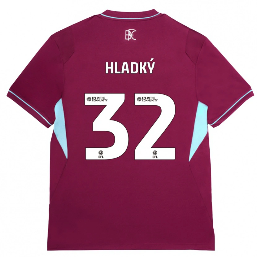 Danxen Uomo Maglia Vaclav Hladky #32 Borgogna Verde Kit Gara Home 2026/27 Maglietta