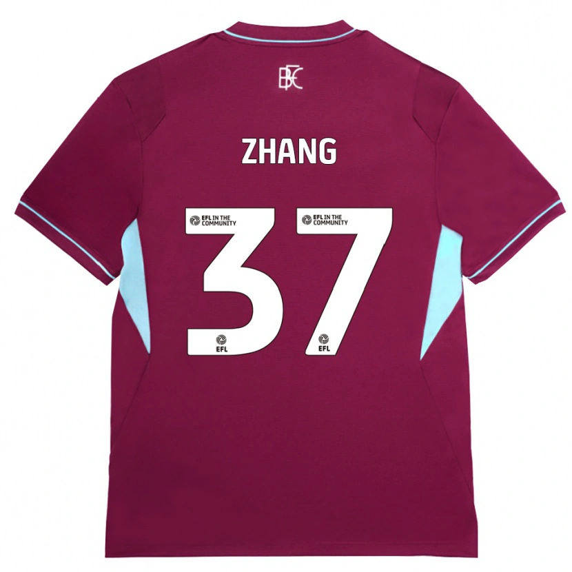Danxen Uomo Maglia Jiaming Zhang #37 Borgogna Verde Kit Gara Home 2026/27 Maglietta