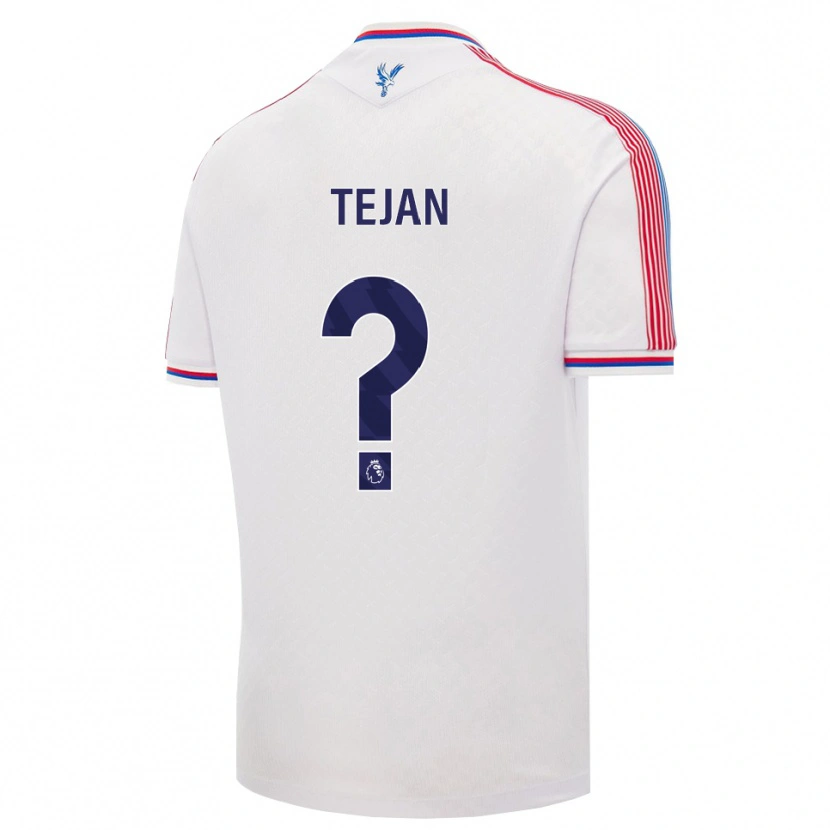 Danxen Uomo Maglia Malik Tejan #0 Bianco Rosso Blu Kit Gara Home 2026/27 Maglietta
